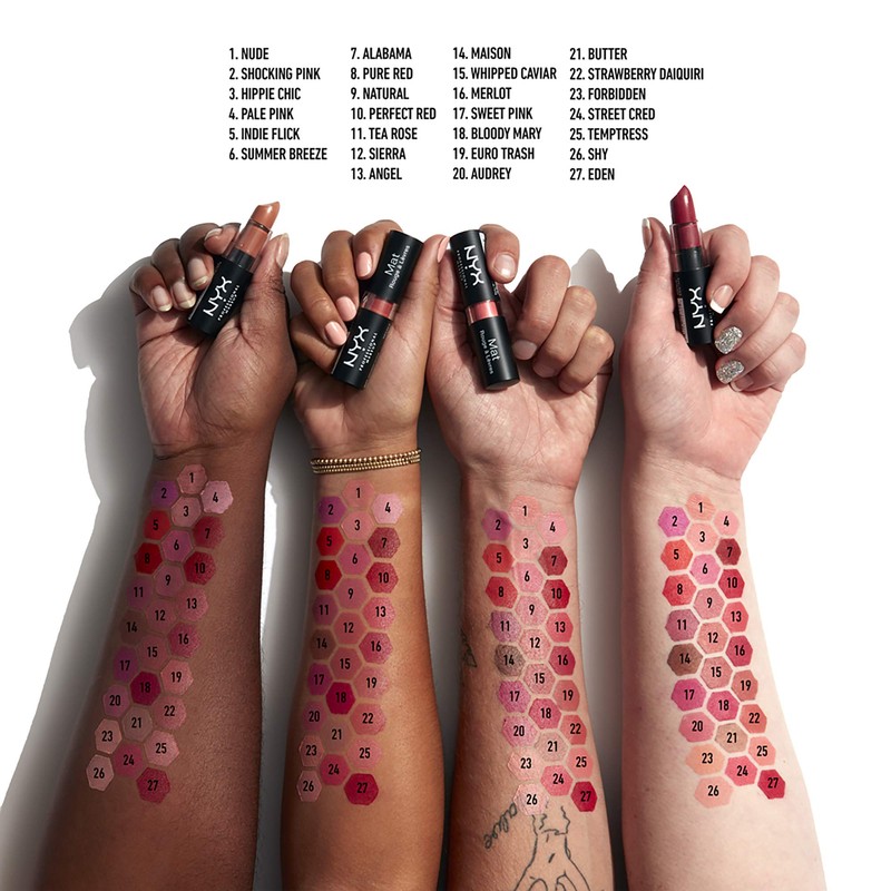 NYX PROFESSIONAL MAKEUP Matte Lipstick - Whipped Caviar (Muted Plum)