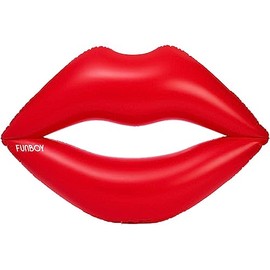FUNBOY Giant Inflatable Red Lips Pool Float, Luxury Float for Summer Pool Party and Entertainment