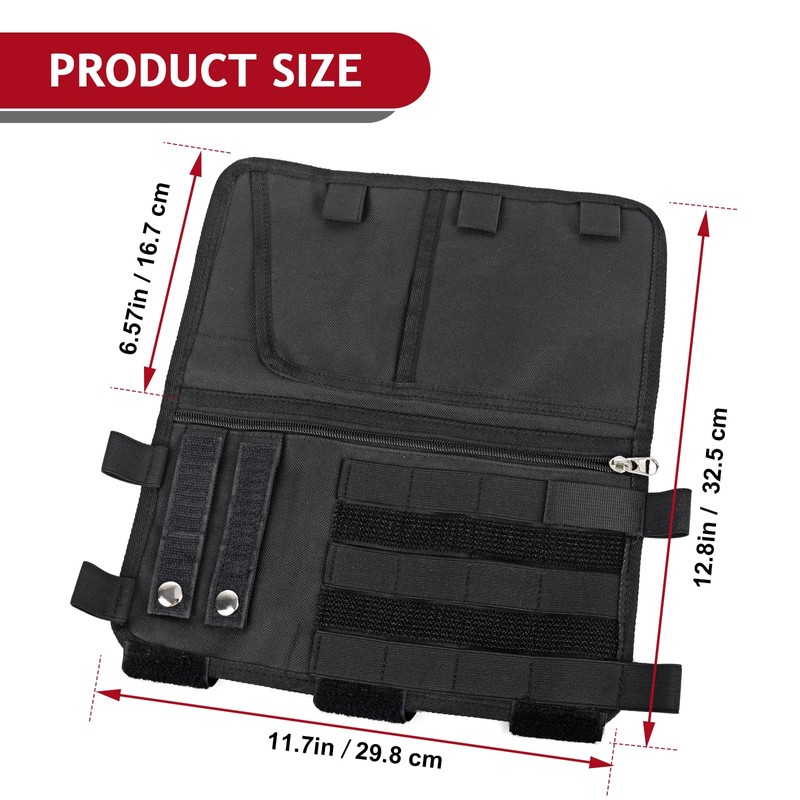 OMU Molle Visor Panel Organizer, Tactical Car Sun Visor Cover