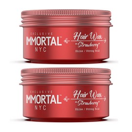 Immortal NYC Hair Wax Shine/Strong Hold 150ml ( 2 Pack  ) | Strawberry