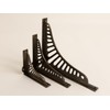 Antique Brass Sunrise Shelf Brackets | Heavy Duty Brackets for