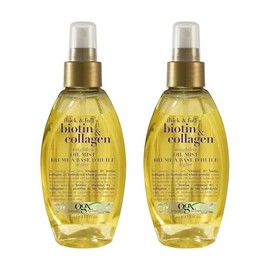 OGX Thick  Full Biotin  Collagen Weightless Oil Mist, 4 Fl Oz - 2 Pack                                                                                