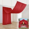 20ftx20ft Red Backdrop Ceiling Drapes,4Panels 20ft Height Wrinkle Free Tent