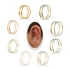 Small Gold 14K Huggie Hoop Earrings for Women Cartilage Nose