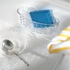 iDesign Plastic Sponge Holder Suction Cups Ideal for Kitchen Sinks