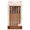CALA - brochas de bamboo oscuro para maquillaje de ojos
