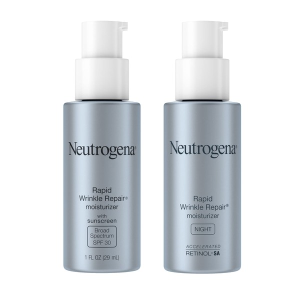 Neutrogena Rutina Hidratante facial día y noche Rapid Wrinkle Repair con retinol 2 piezas de 29 ml c/u