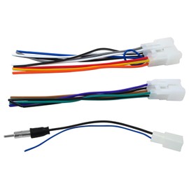 INGQI New Radio Wire Harness + Antenna Adapter Replacement Kit for Toyota Supra (1986-1992)