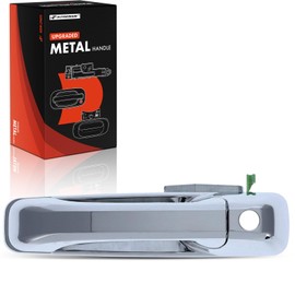 A-Premium Front Left Driver Side Upgraded Metal Exterior Door Handle with Keyhole Compatible with Ram 1500 2500 3500 2011-2018 & Dodge Ram 1500 2009-2010, Ram 2500 3500 2010, Chrome