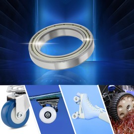 ACROPIX 6911ZZ Deep Groove Ball Bearings P5 55x80x13mm Lubricated Bearings Double Metal Seal Silver Tone Scooter Skateboard Wheel - Pack of 4