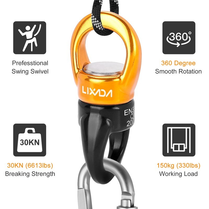 Swing Swivel Aluminum Alloy 360 Degree Rotating 8 Shaped Universal