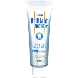 Lion Dent Health Brilliant More Double Toothpaste – Apricot Flavor (3.2 oz, Orange)