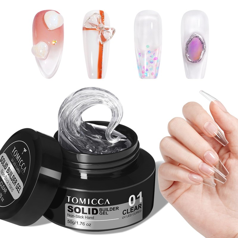 TOMICCA Lengthening Gel Nail Poly Gel Clear Gel Set Multi-functional