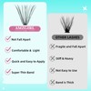 Lash Clusters Wispy 280PCS Eyelash Extension 30D Cluster Lashes Individual