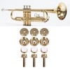 12Pcs Trumpet Accessories Metal Upper and Lower Covers Buttons Connecting