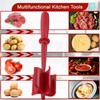 Meat Chopper,Potato Masher,Non-Stick Ground Beef Masher Heat-Resistant Hamburger Chopper Utensil