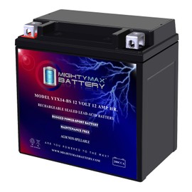 Mighty Max Battery YTX14-BS Battery for Honda TRX400 450 Harley V-Rod ZX-14 VTX1300C
