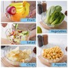 5 x Clear Plastic Salad Bowls, Reusable Mixing Serving Bowls