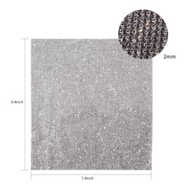 Bling Crystal Rhinestone Sheets Self Adhesive, Glitter Rhinestone Sheet for Car Craft Decoration, DIY Rhinestone Stickers, 9.4 x 7.9 Inch (Clear)