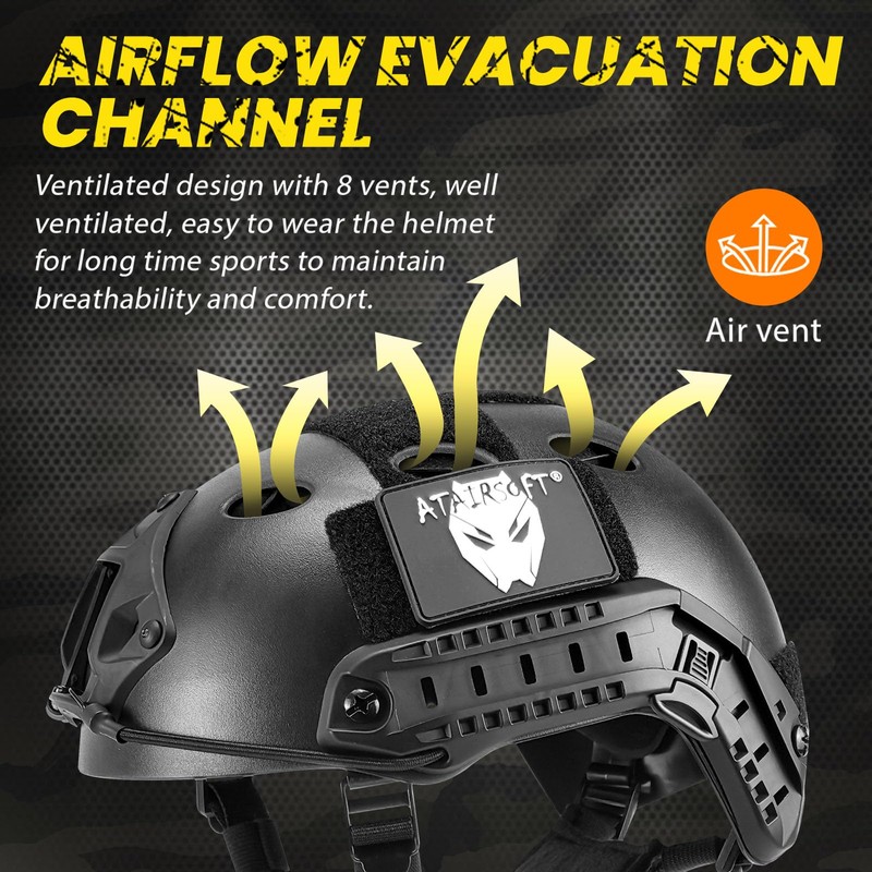Kecrotac Army Military Style SWAT Combat PJ Fast Helmet for