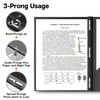 Dunwell Plastic Folders with 3 Prongs, (2 Pack, Black), 2-Pocket