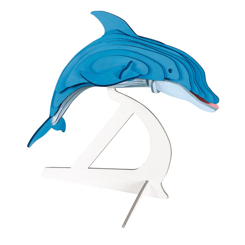 Pebaro 864/1L Wooden Construction Kit Dolphin Laser Cut 3D Puzzle