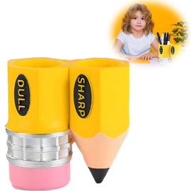 Sharp and Dull Pencil Holder for Classroom,Pencil Shaped Pencil Holder,Cute Pencil Dispenser for Classroom,Pencil Storage Organizer for School Classroom, Students Teachers Office Desk Ideas(Yellow)