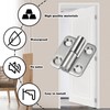 Ldzzuo 4pcs Detachable Door Hinges Stainless Steel Right Left Handed