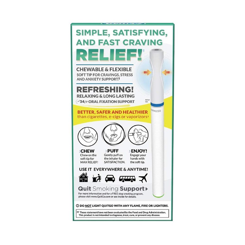 Stop Smoking Remedy, Smoke-Free Oxygen Inhaler, Chewable Mouth Grip to