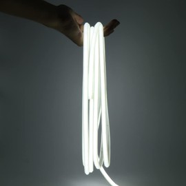 110V COB Strip Light, Indoor Outdoor 288 LEDs/M COB Light Strip, Super Bright Flexible LED Light for Car TV Backlight Kitchen Wardrobe DIY Lighting Party Living Room Decor，White，5M