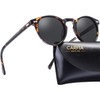 CARFIA Gafas de sol de acetato polarizadas para hombre Retro