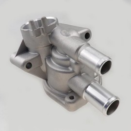 Car Aluminum Metal Thermostat Housing Cover Assembly Kit Engine Coolant Water Flange Pump Outlet fit for Honda Civic 1996-2000 1.6L L4 19320P2A000 19320-P2A-000