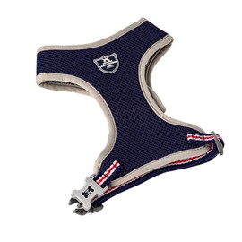 HUGO & HUDSON No Pull Dog Harness for Small, Medium and Large Dogs, Anti Pulling Front Harnesses - Soft Padded Comfortable Lightweight Mesh - Navy - L