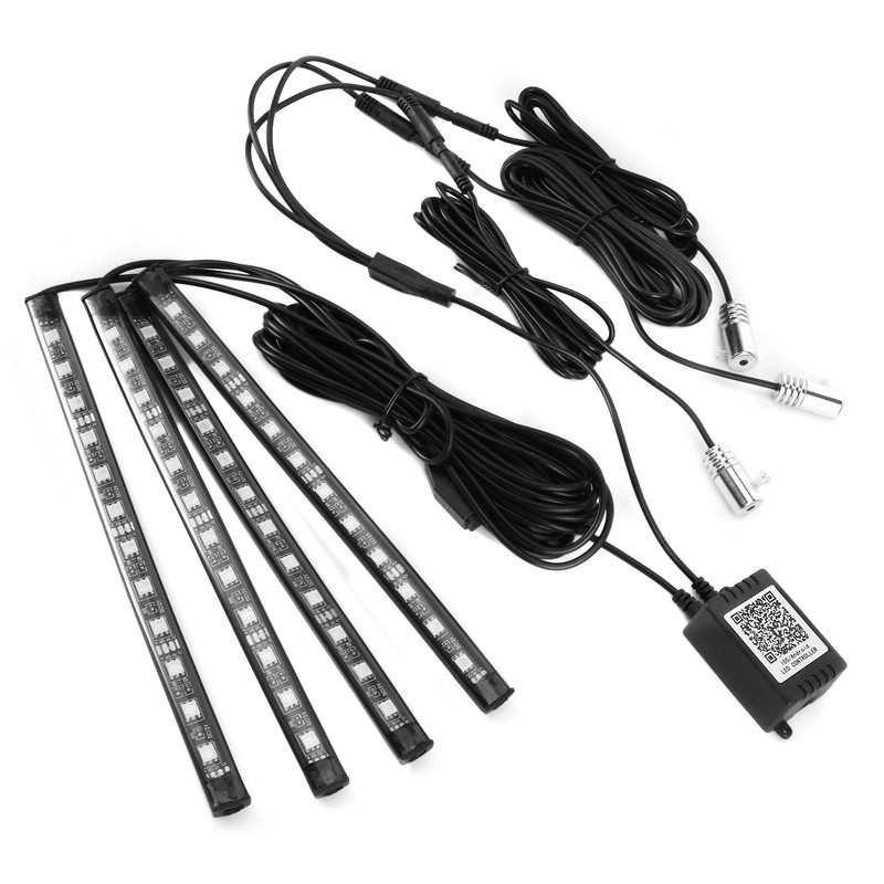 LED Ambient Lamp Atmosphere Wireless IP65 Waterproof Automotive Interior Decor