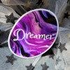 Moonlight Jade STKR031 DREAM Dreamer Purple Sticker - Purple Pour