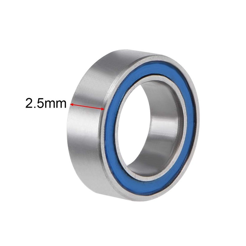 sourcing map MR85-2RS Deep Groove Ball Bearing 5x8x2.5mm Double Sealed