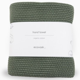 Ecovask Hand Towel Single Organic Cotton, Sage