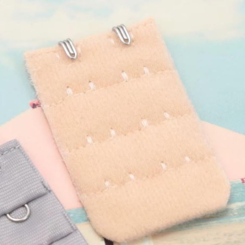 HappyHome Bra Extension Hooks, 2 Tiers, Set of 4 Colors,