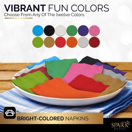 Cocktail Napkins Disposable, Royal Blue Beverage Napkins Soft and Absorbent Paper Napkins for Dinner, Party, Wedding, Or Every Day Use, 7” x 7” 2 Ply Party Napkins, Pack of 40 - By Amcrate