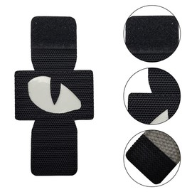2pcs Military Tactical Patches,MOLLE Reflective Tiger Eyes Morale Patches for Clothing Backpack Armband