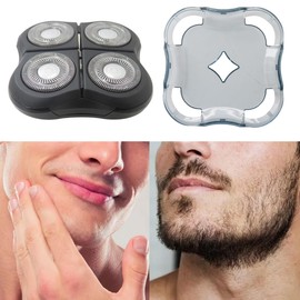 JRSHOME RQ10 RQ11 RQ12 Bald Head Shaver Replacement Blades for Head Shaver, Premium 4 Blades Shaver Replacement Heads for Head Shavers for Bald Men Freedom Grooming