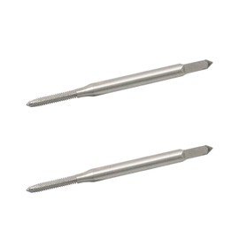 Aopin M2 x 0.4 Taper Hand Tap HSS Metric High Speed Steel Hand/Machine Use Straight Flute Thread Tap, Used to Make New Screws, Re-Threading Damaged and Clogged Screws, 2 Pcs