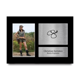 HWC Trading A4 Christian Serratos The Walking Dead Rosita Espinosa Gifts Printed Signed Autograph Picture For TV Show Fans