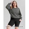 ODODOS Modal Soft Long Sleeve Cropped Sweatshirts for Women Oversized