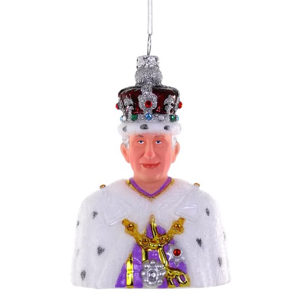 The Bridge Collection King Charles III Christmas Ornament - Glass
