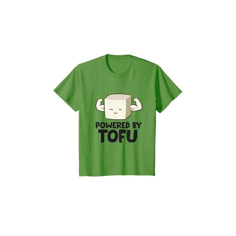 Alimentato da Tofu Vegan Vegetariano Amore Tofu Maglietta