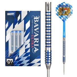 One80 steel dart bavaria ultra 90% tungsten steel tip dart set with bavaria flight (21 g, 01)