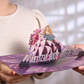 3D pop-up birthday cards for singers, purple greeting cards that can be sent to fans, and birthday cards for friends and family members.