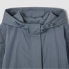 JAJU [JAJU] Women's Crisp Hood Short Jumper_Blue Grey