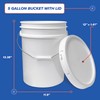 ePackageSupply, 5 Gallon Plastic Bucket with Airtight Lid I Food